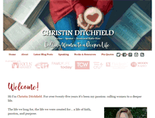 Tablet Screenshot of christinditchfield.com
